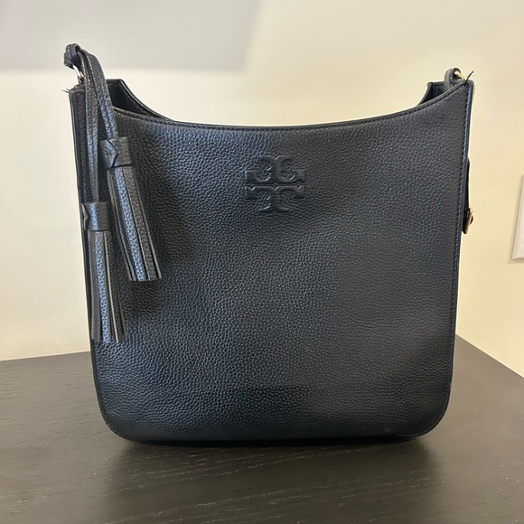 Tory Burch Handbags - Tory Burch Black Monogrammed Interior Bag